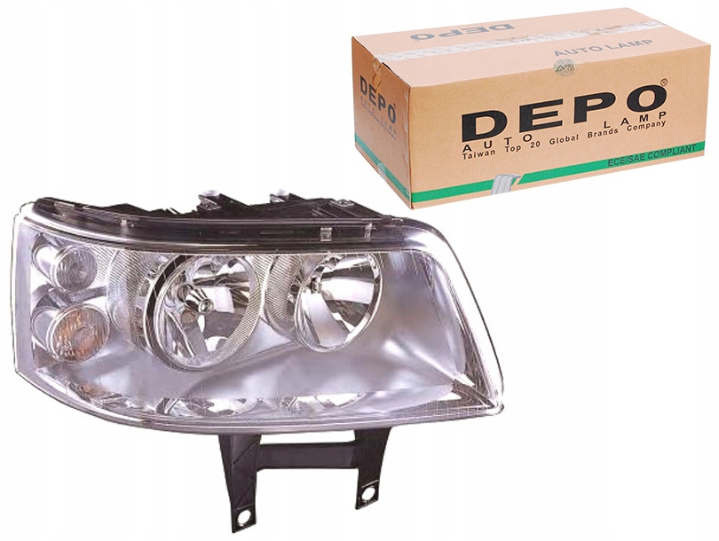 ÖN SAĞ FAR ÇİFT REFLEKTÖRLÜ VW T5 CARAVELLE 2004-2010 (DEPO)