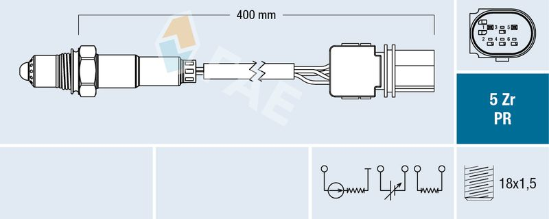 OKSİJEN SENSÖRÜ MITSUBISHI COLT 1,5 DI-D DİZEL 2005-2012 (FAE)