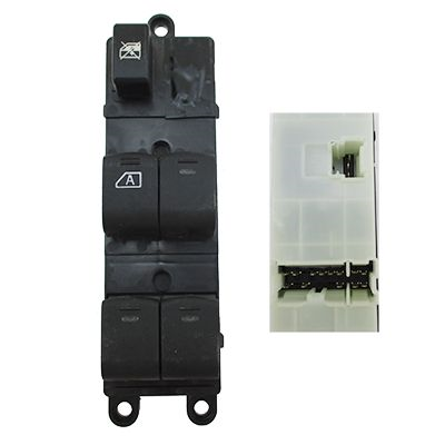 ÖN SOL 4LÜ CAM AÇMA KAPAMA DÜĞMESİ NISSAN QASHQAI J10 2007-2013 (16 PIN) / (ISIKLI)