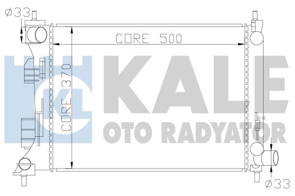 MOTOR SU RADYATÖRÜ KIA RIO 2012-2017 BENZİNLİ MANUEL VİTES (KALE)